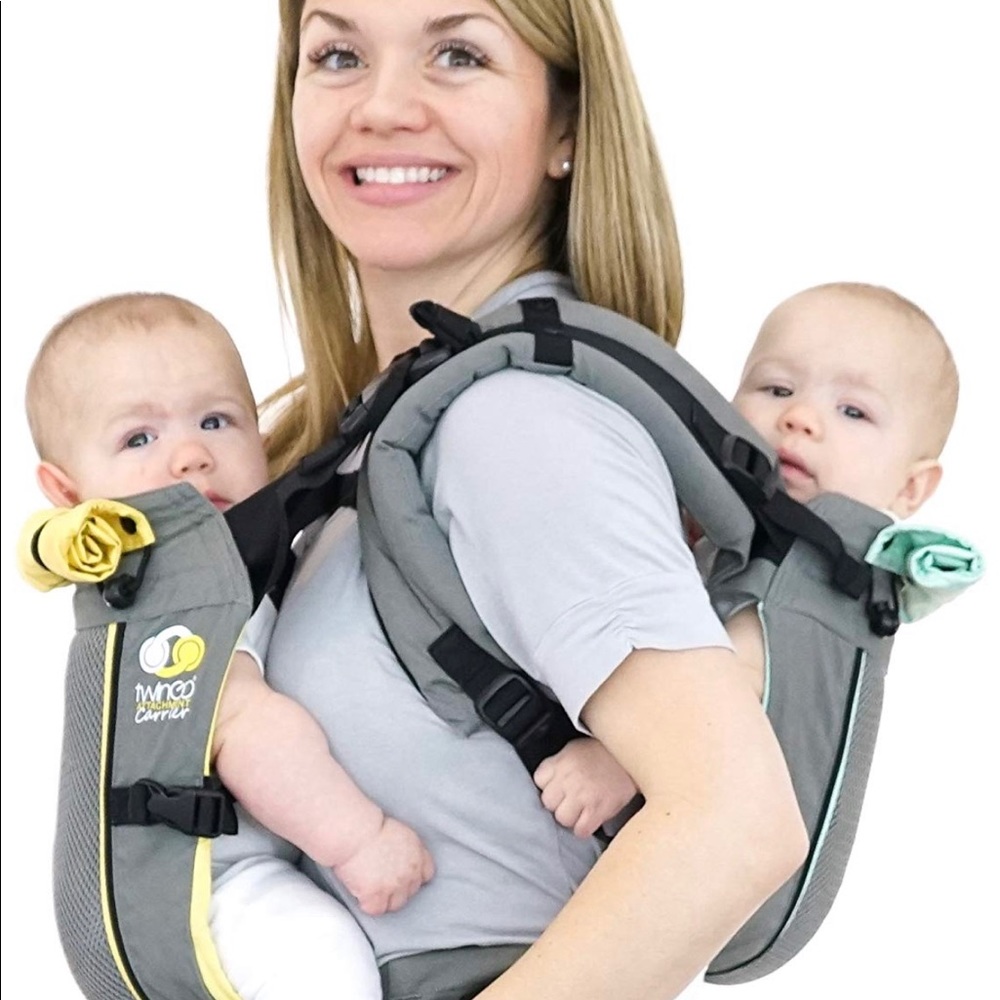 Twingo Air Twin Carrier in Cool grey